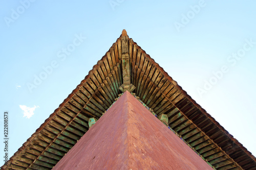 The ancient building eaves in the Eastern Royal Tombs of the Qing Dynasty  china