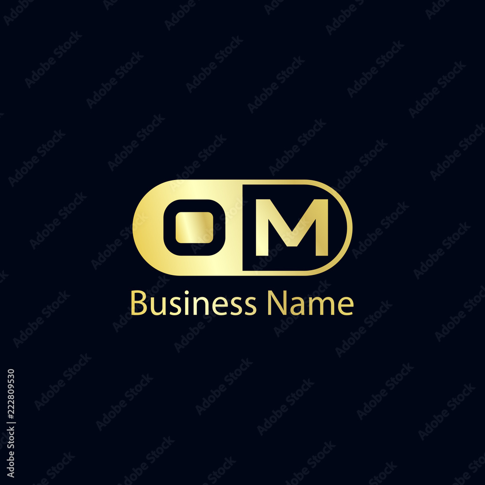 Initial Letter OM Logo Template Design Initial Letter OM Logo Template Design