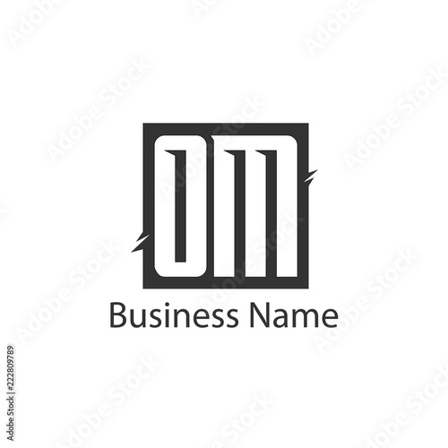 Initial Letter OM Logo Template Design