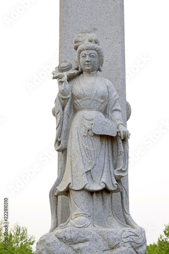 Nanshan Giant Buddha scenic area figure stone carving, china