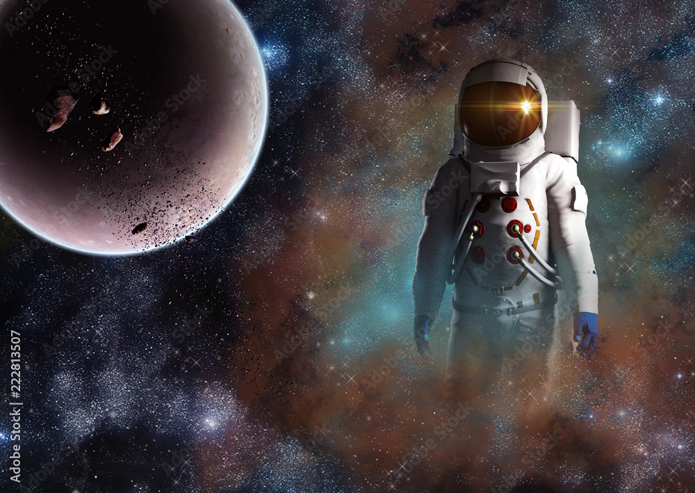 The future of space exploration of mankind astronaut