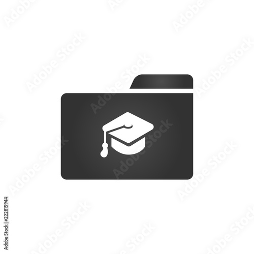 Folder Icon with graduation...