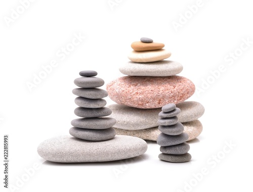 Photography Pile of stacked stones. Zen rocks