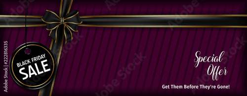 Black friday sale design banner. Black friday special offer.