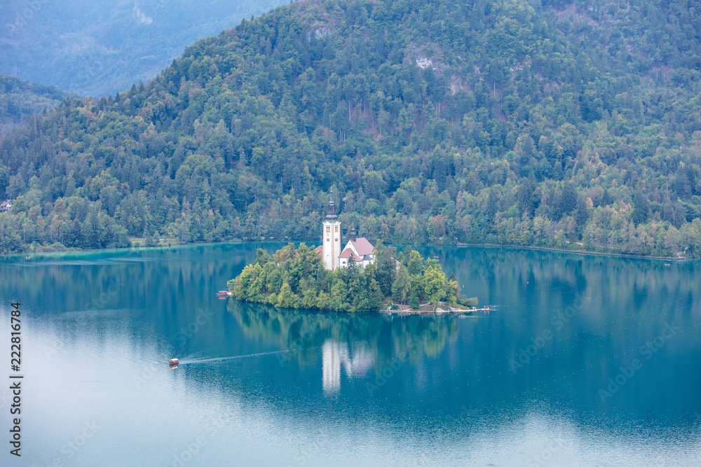 Fototapeta premium Inselkirche in Bled