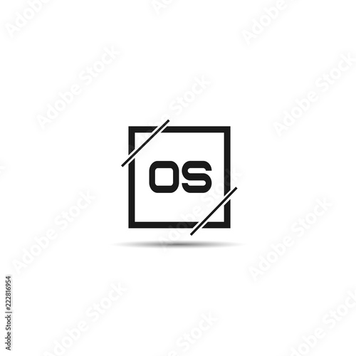 Initial Letter OS Logo Template Design