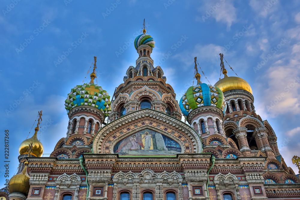 Church of the Saviour on Spilled Blood in St. Petersburg in winter