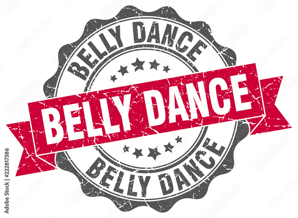 Fototapeta premium belly dance stamp. sign. seal