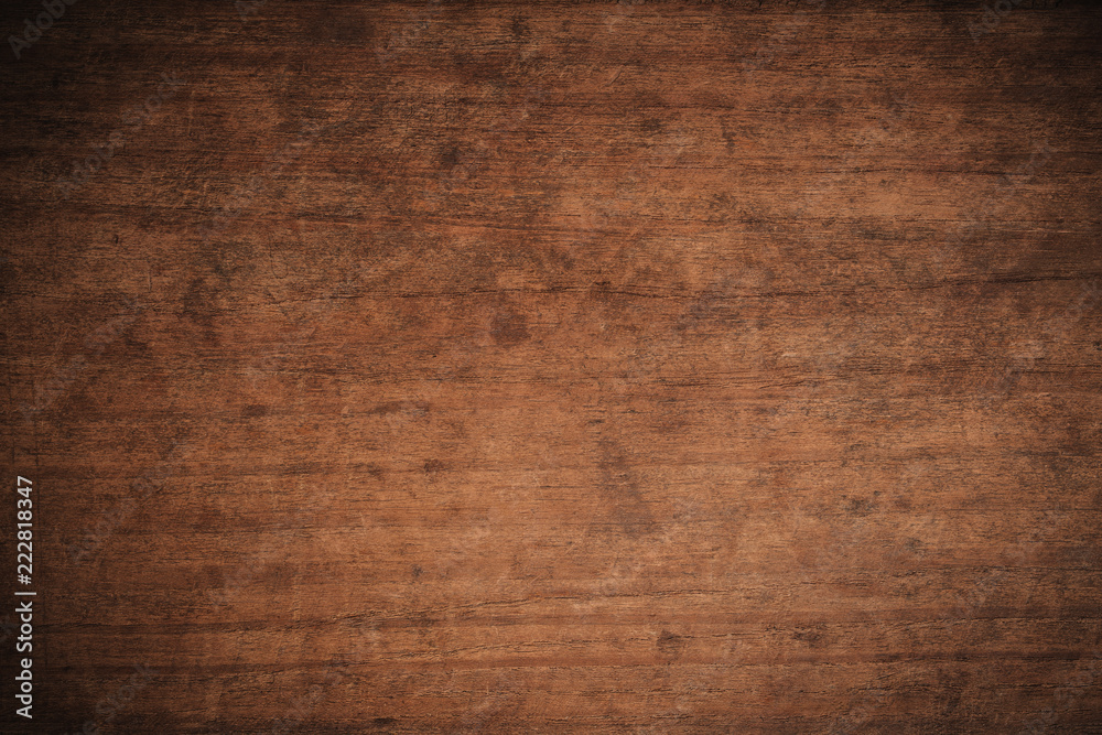 Old grunge dark textured wooden background,The surface of the old brown wood texture,top view brown teak wood paneling