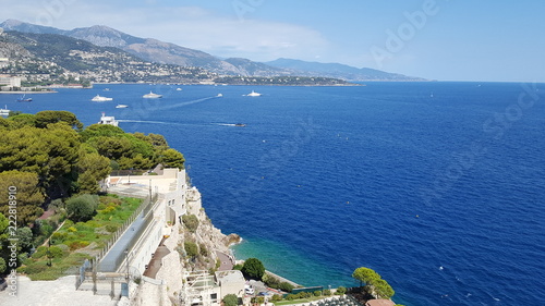Sea view of Monaco city