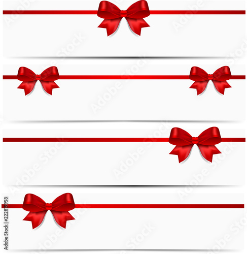 Gift card with red bow
