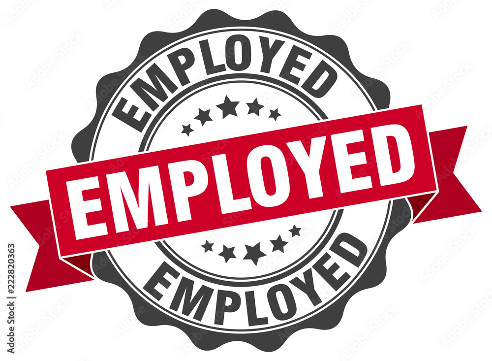 Obraz premium employed stamp. sign. seal