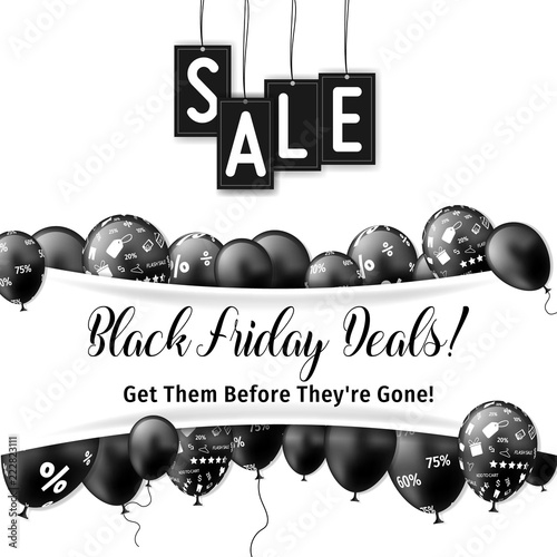 Black friday sale design banner. Black friday special offer.