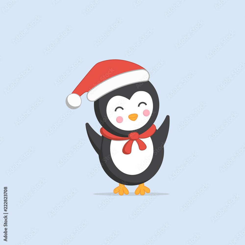 Cheerful, cute, smiling Penguin. Vector illustration. Cheerful, cute, smiling Penguin. Vector illustration.