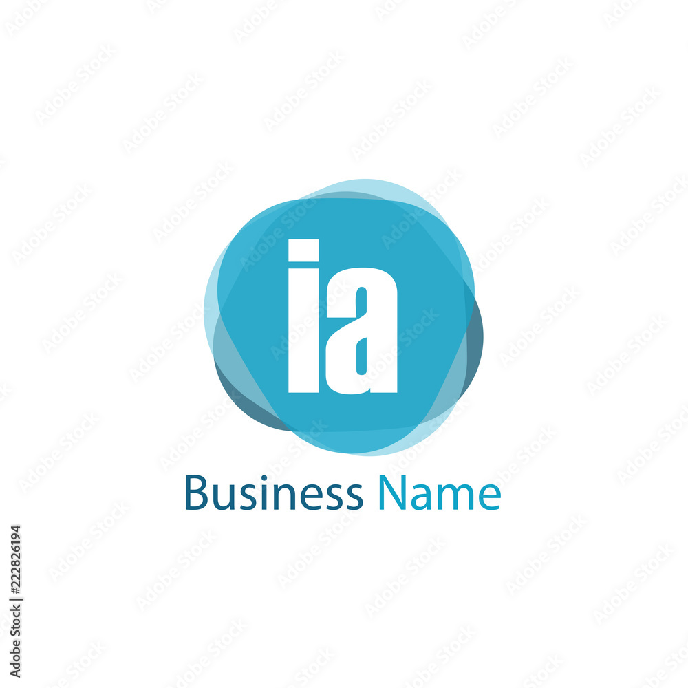 Initial Letter IA Logo Template Design