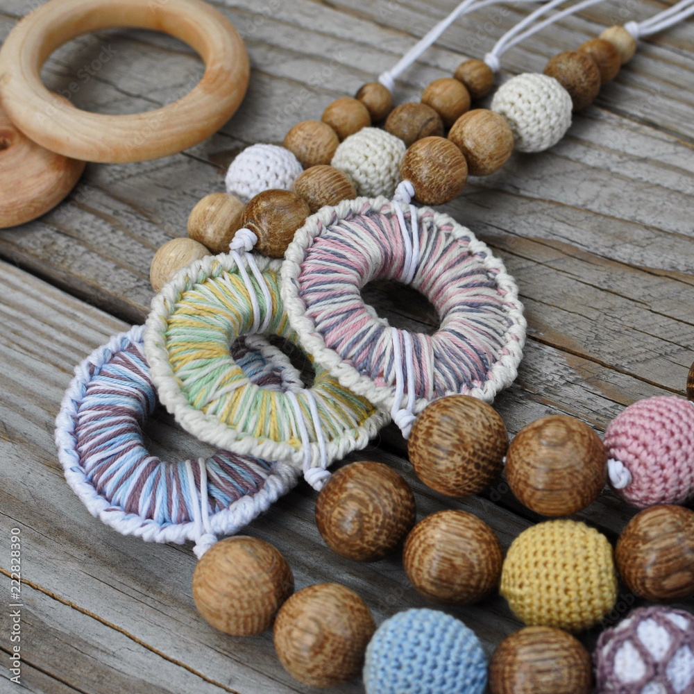 set of dark beads and set of dark beads and