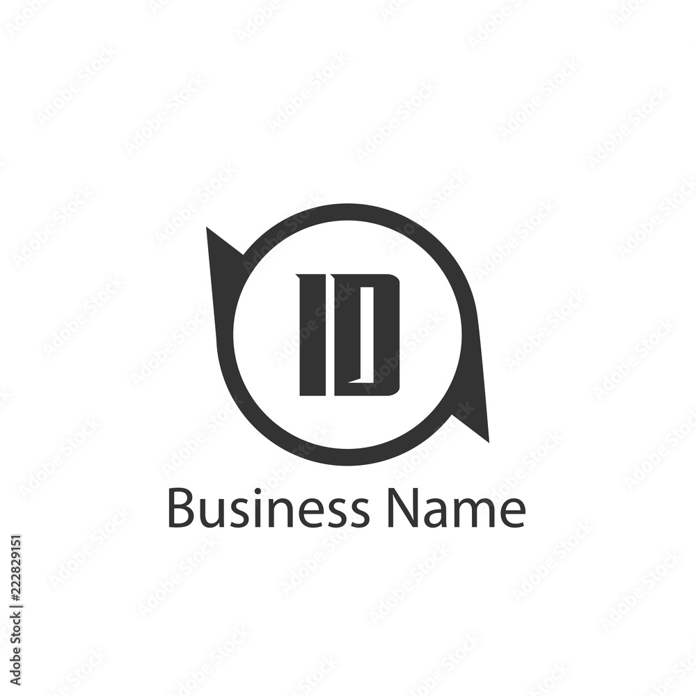 Initial Letter ID Logo Template Design