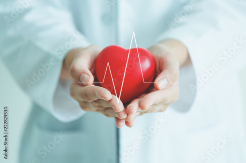Obraz na plátně Medical heart cardiology concept