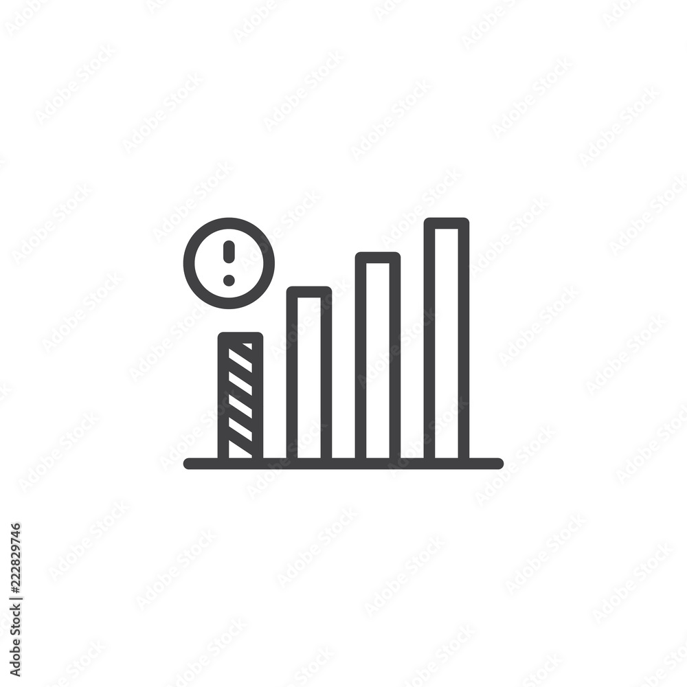 Wi-fi signal level notification outline icon. linear style sign for mobile concept and web design. No wifi simple line vector icon. Symbol, logo illustration. Pixel perfect vector graphics Wi-fi signal level notification outline icon. linear style sign for mobile concept and web design. No wifi simple line vector icon. Symbol, logo illustration. Pixel perfect vector graphics