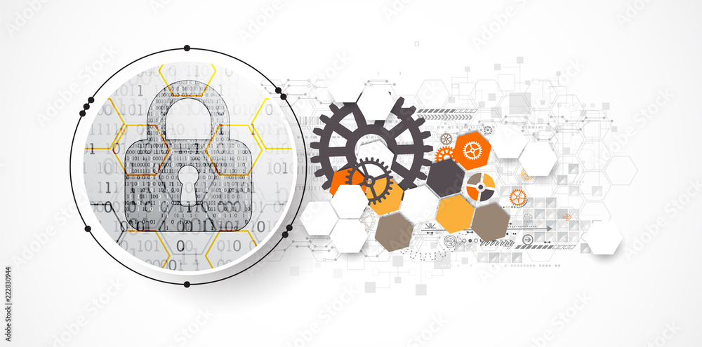 Obraz premium Protection mechanism, system privacy (GDPR).