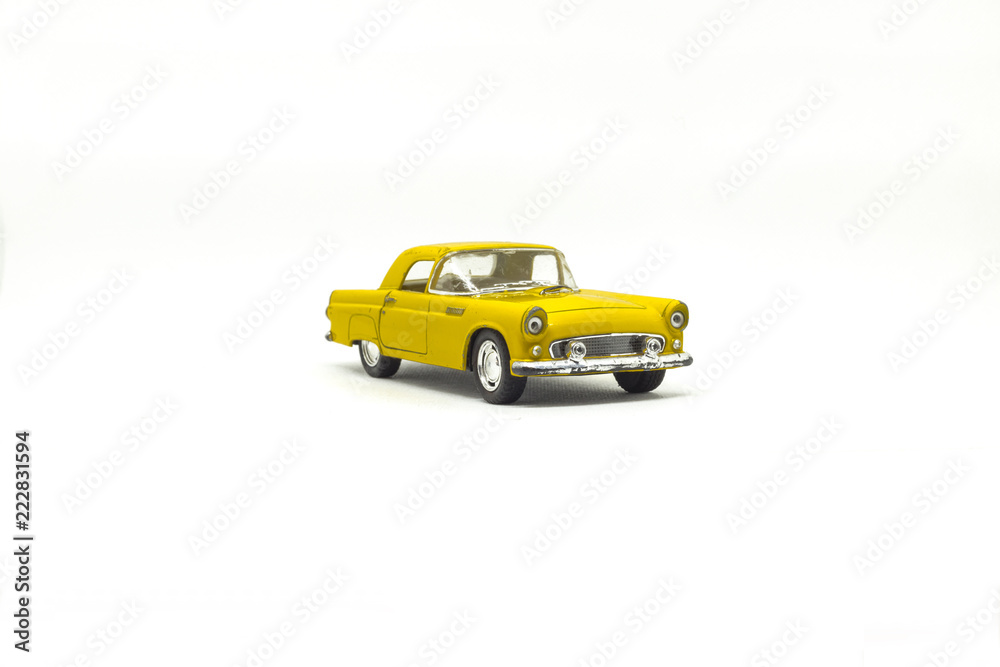 Used yellow american toy car