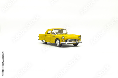 Used yellow american toy car