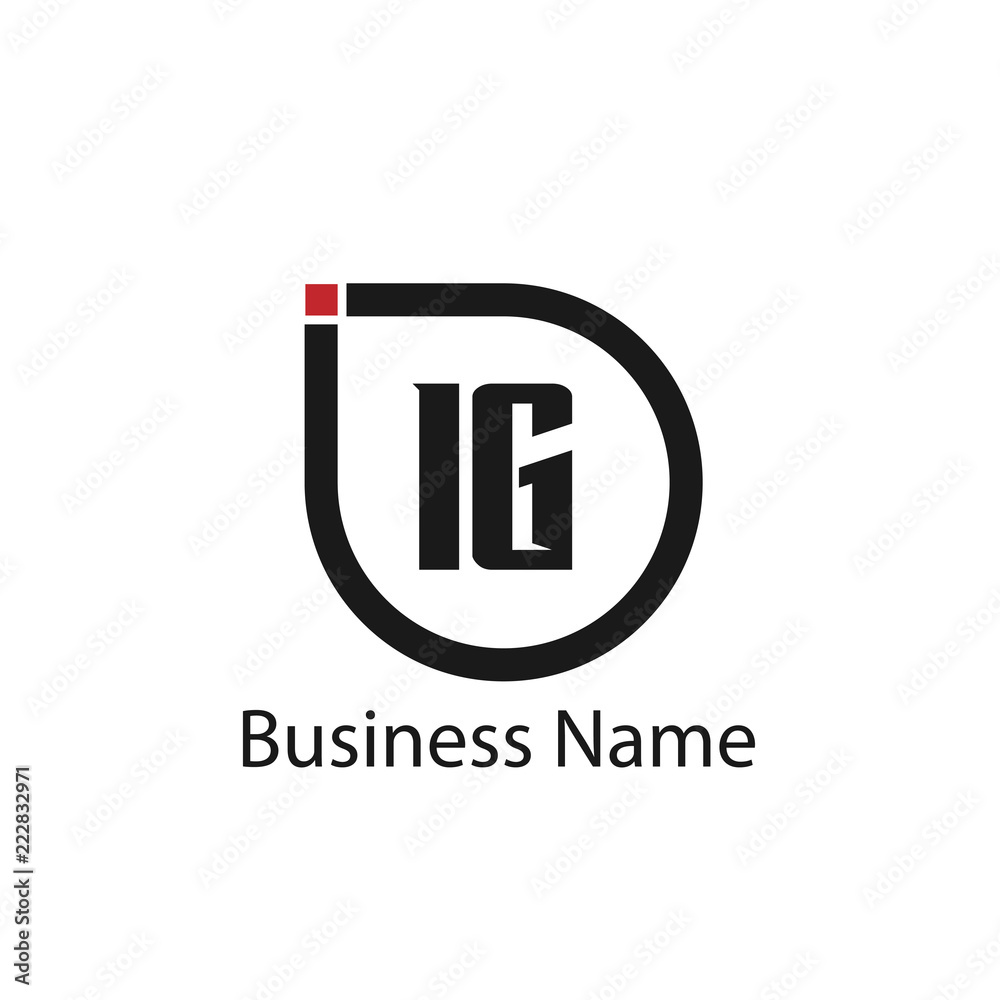Initial Letter IG Logo Template Design Initial Letter IG Logo Template Design