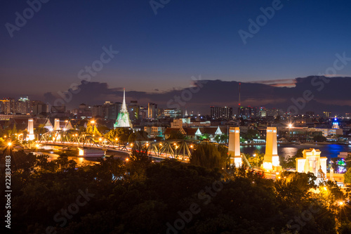  Bangkoknight view of the city
