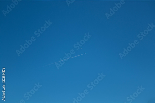 Contrail in Japanese sky