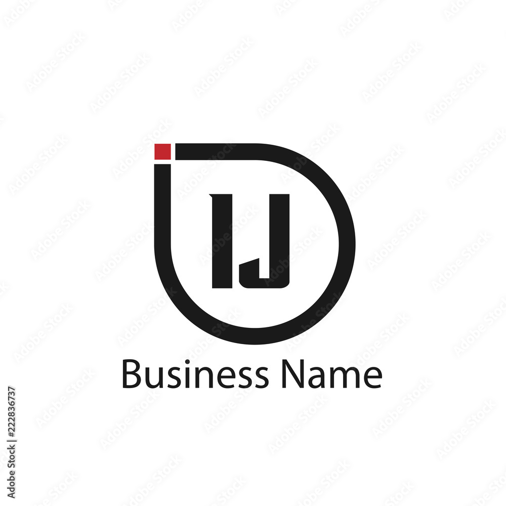 Initial Letter IJ Logo Template Design Initial Letter IJ Logo Template Design