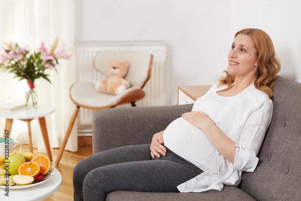 Happy pregnant woman