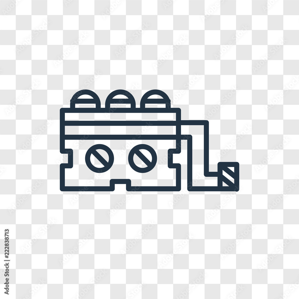 Generator vector icon isolated on transparent background, Generator logo  design Stock-Vektorgrafik | Adobe Stock