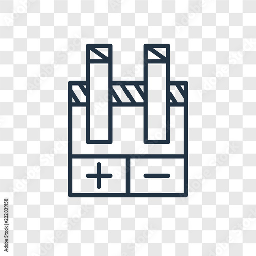 Electrolysis vector icon isolated on transparent background, Electrolysis logo design