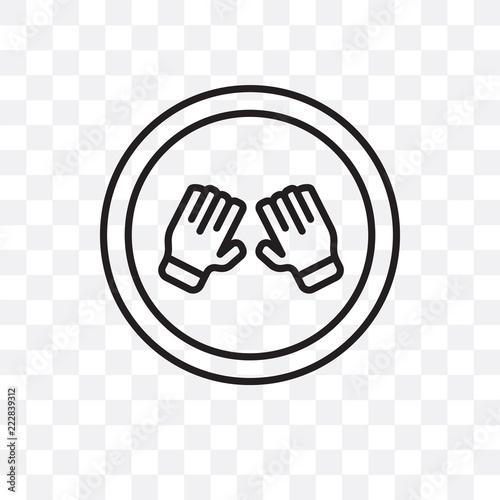goalkeeper icon isolated on transparent background. Simple and editable goalkeeper icons. Modern icon vector illustration.