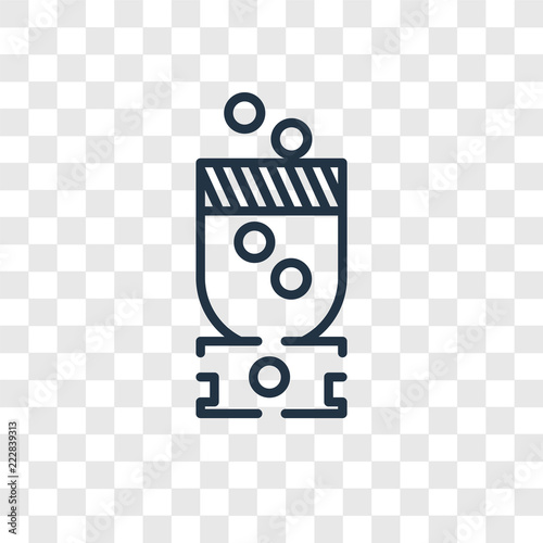 Crusher vector icon isolated on transparent background, Crusher logo design