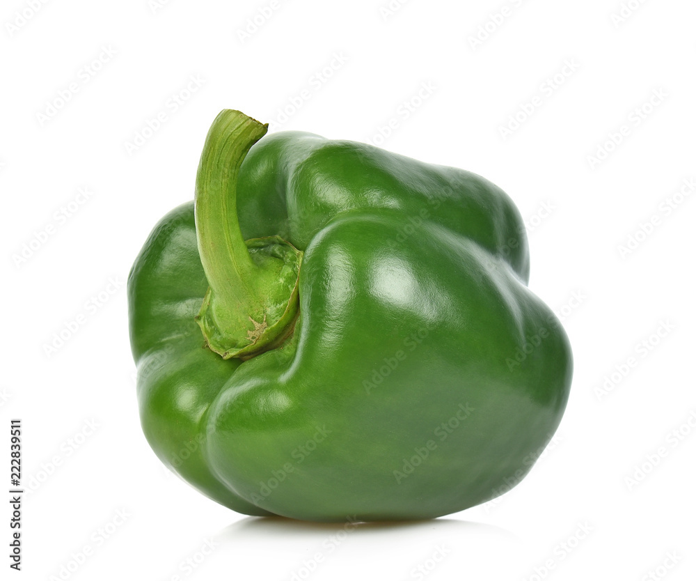 Green pepper isolated on the white background. Green pepper isolated on the white background.
