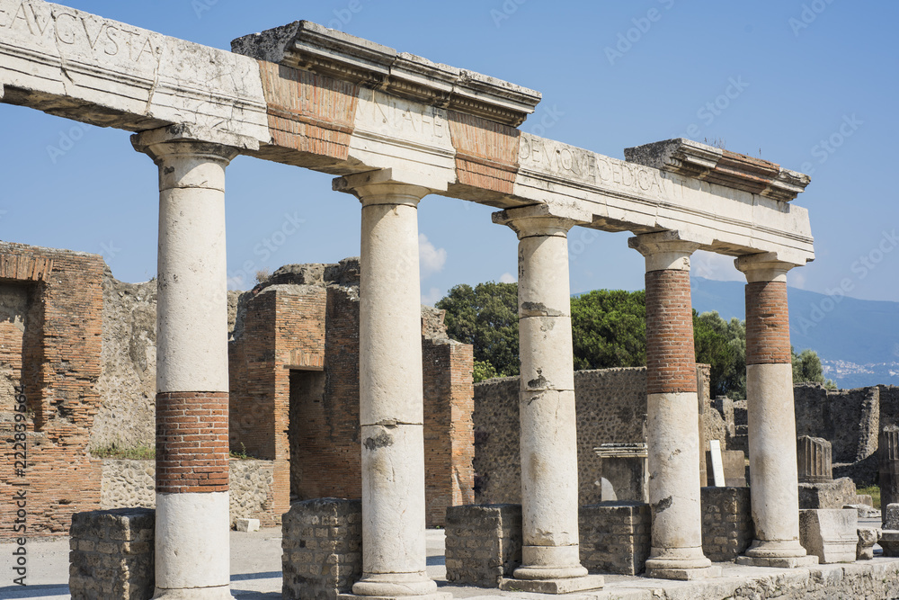 The ruins of the city of Pompeii. Italy. 2018.08