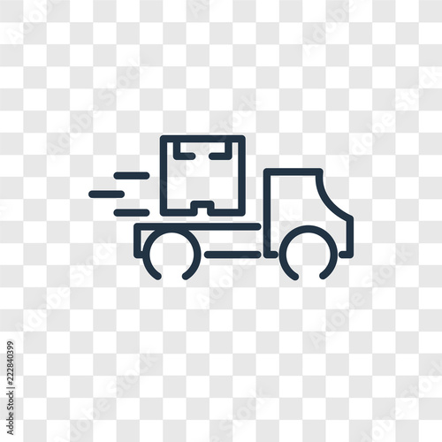 Delivery vector icon isolated on transparent background, Delivery logo design