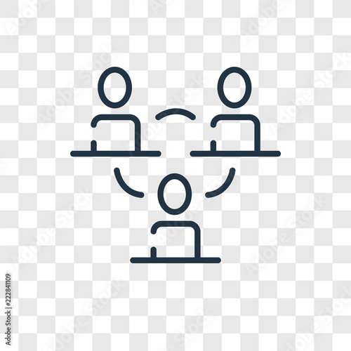 Hierarchical structure vector icon isolated on transparent background, Hierarchical structure logo design