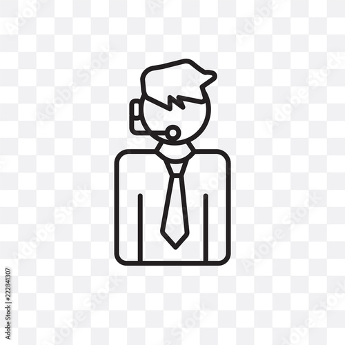commentator icon isolated on transparent background. Simple and editable commentator icons. Modern icon vector illustration.