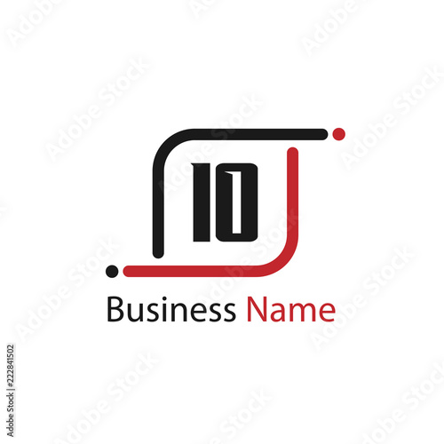 Initial Letter IO Logo Template Design