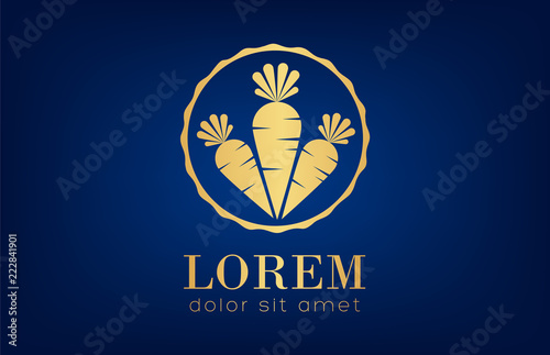 carrot logo vector vegetables golden design Free Download carrot logo vector vegetables golden design - GFXLoad