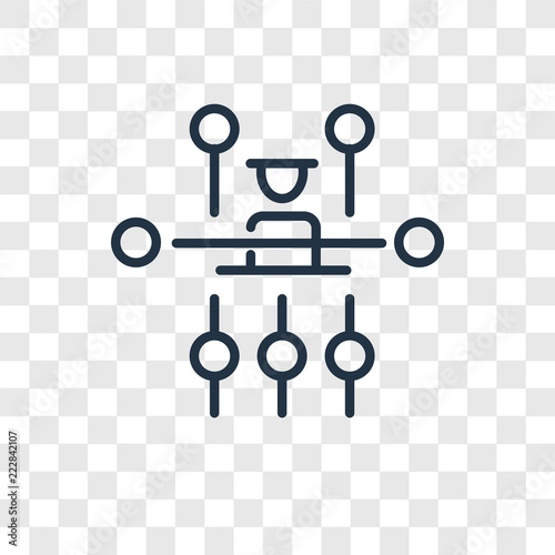 Hierarchical structure vector icon isolated on transparent background, Hierarchical structure logo design
