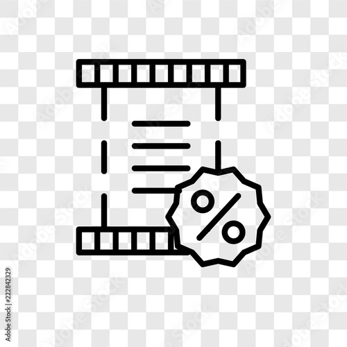Taxes vector icon isolated on transparent background, Taxes logo design