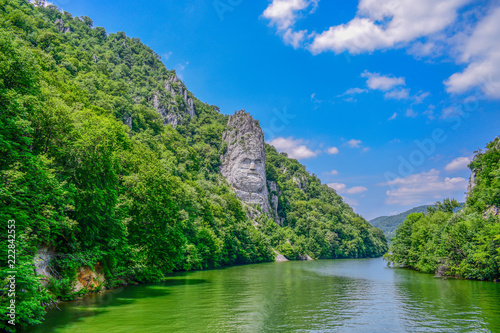 Rock sculpture of Decebalus