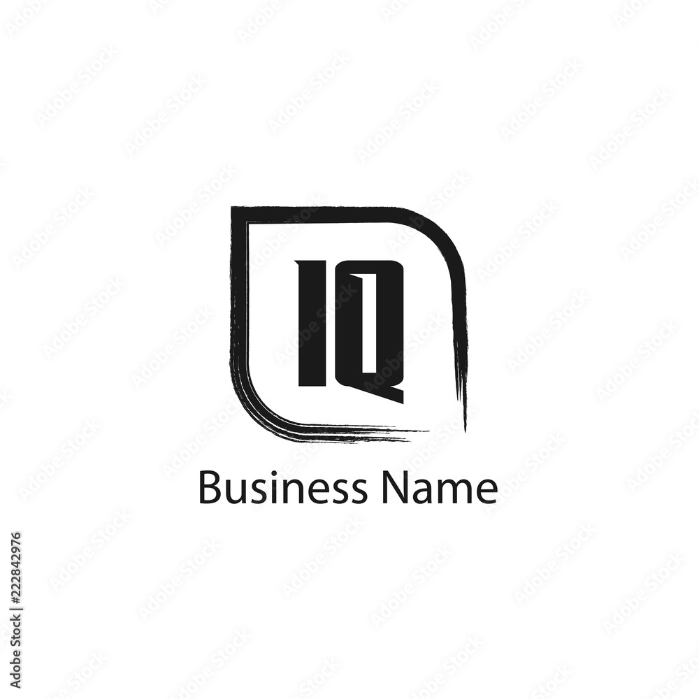 Initial Letter IQ Logo Template Design Initial Letter IQ Logo Template Design