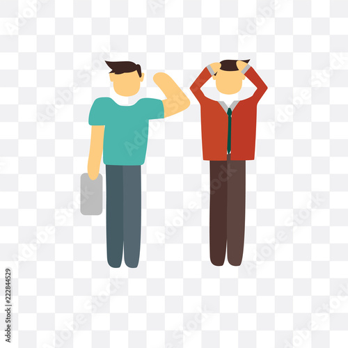 problem icon isolated on transparent background. Simple and editable problem icons. Modern icon vector illustration.
