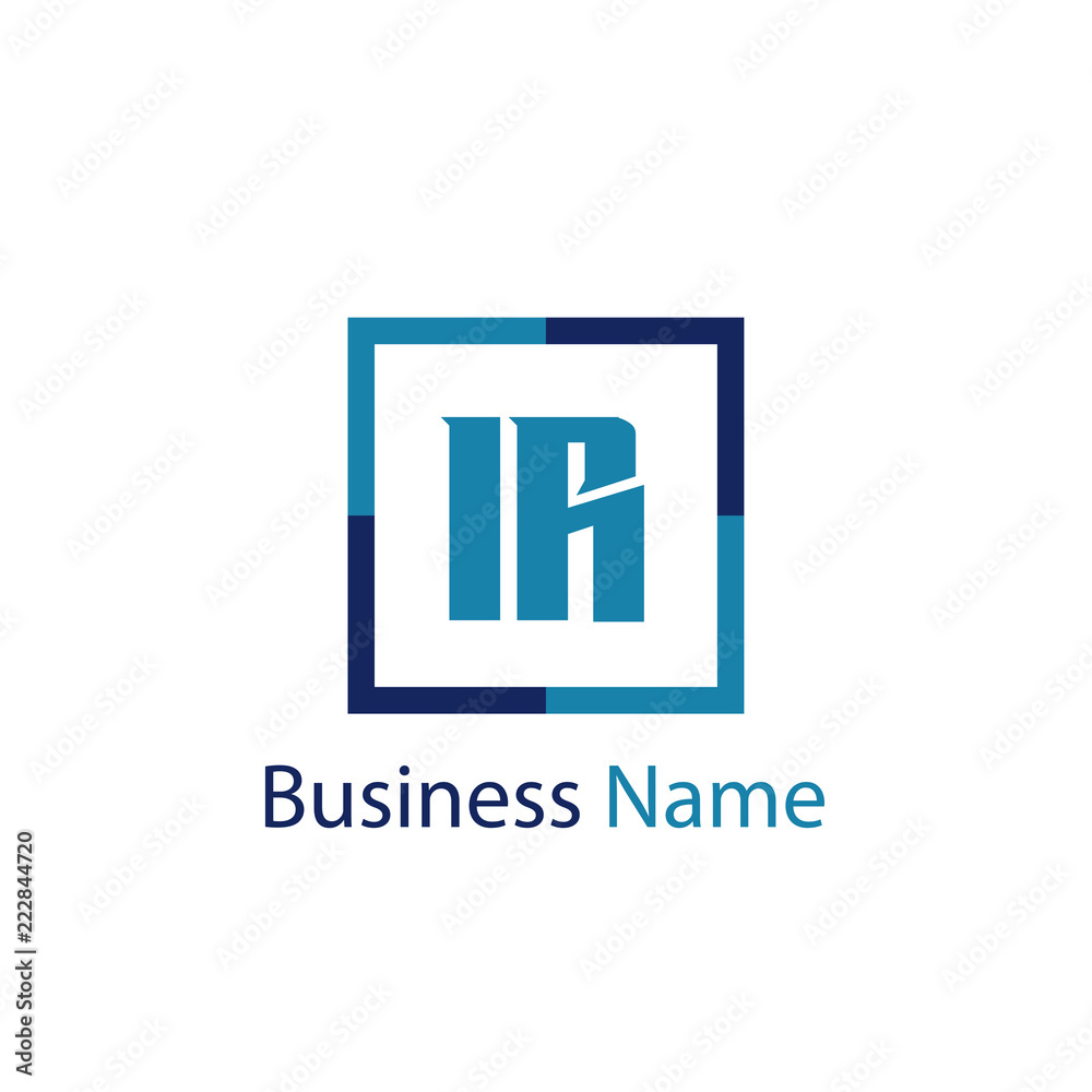 Obraz premium Initial Letter IR Logo Template Design
