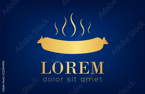 sausage logo vector