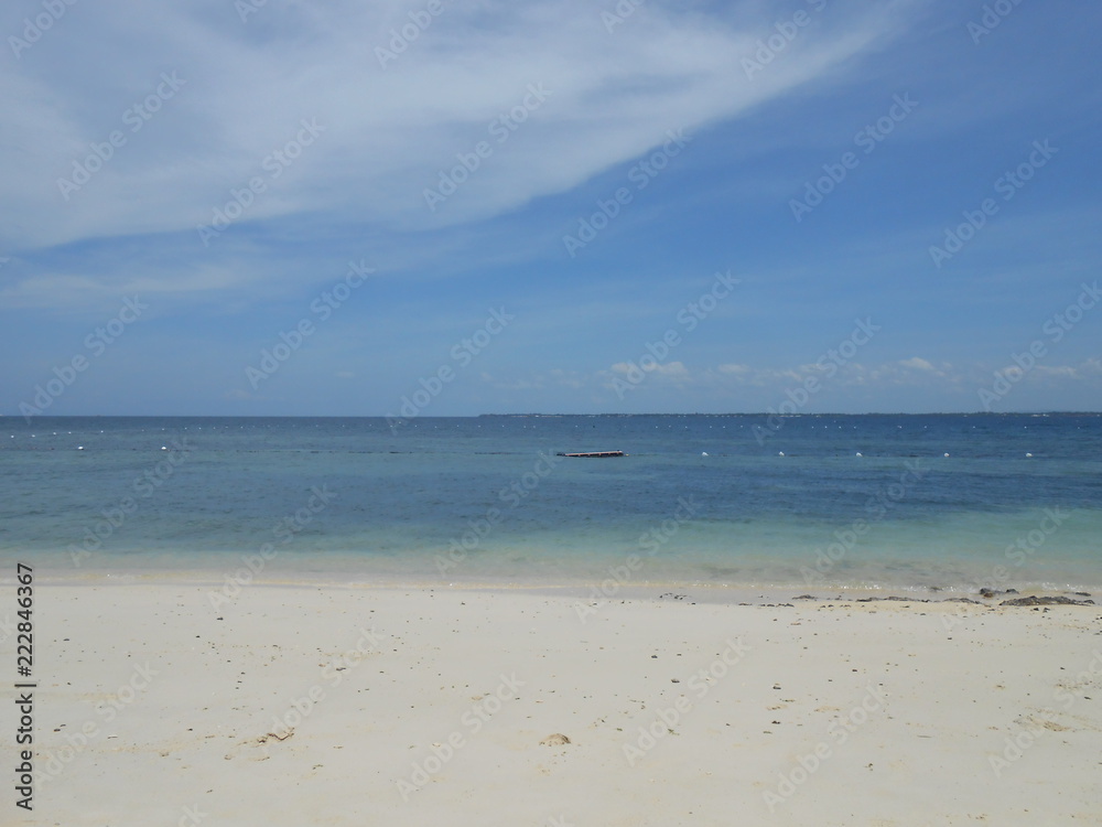 white beach in philippines